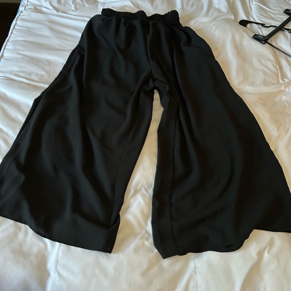 Black Wide-Leg Pants